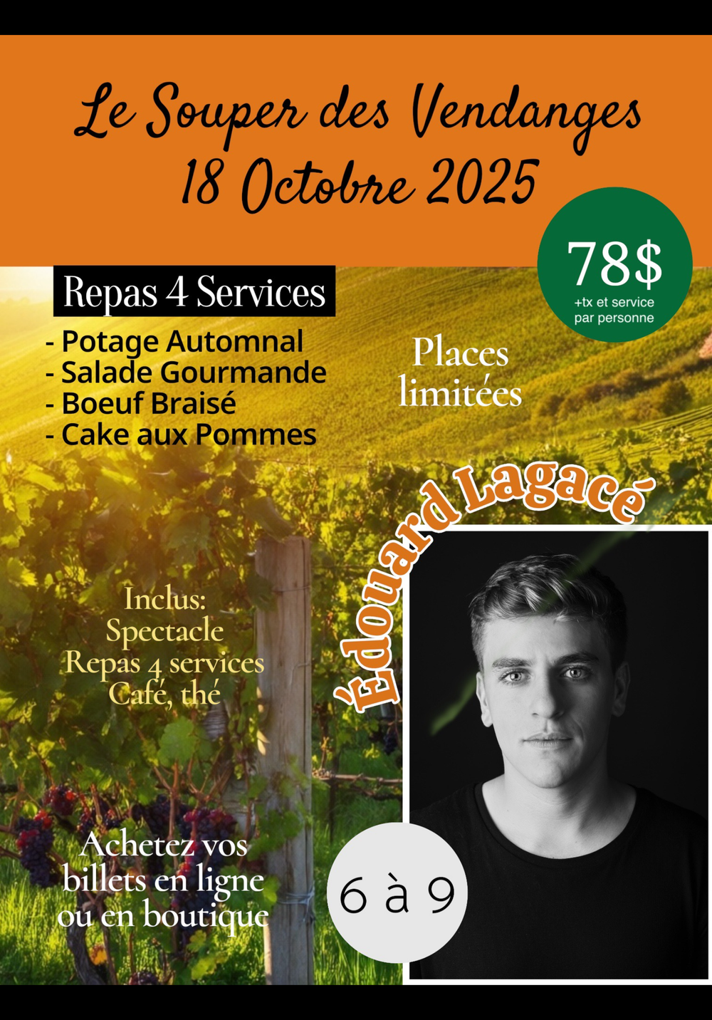 Le Souper des Vendanges 18 octobre 2025