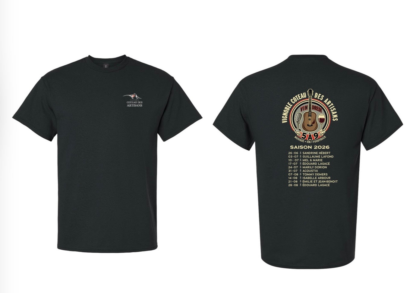 
                  
                    T-Shirt à manche courte ou longue
                  
                